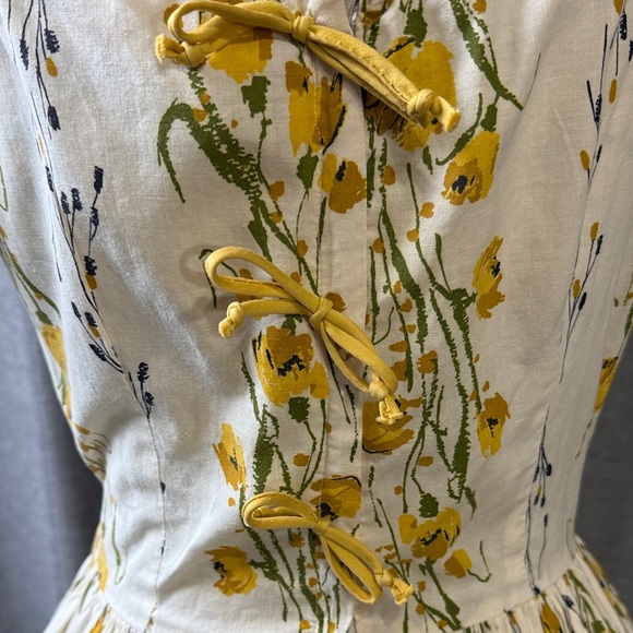 Jerry Gilden 1950s Yellow Day Midi Dress - Picture 7 of 10